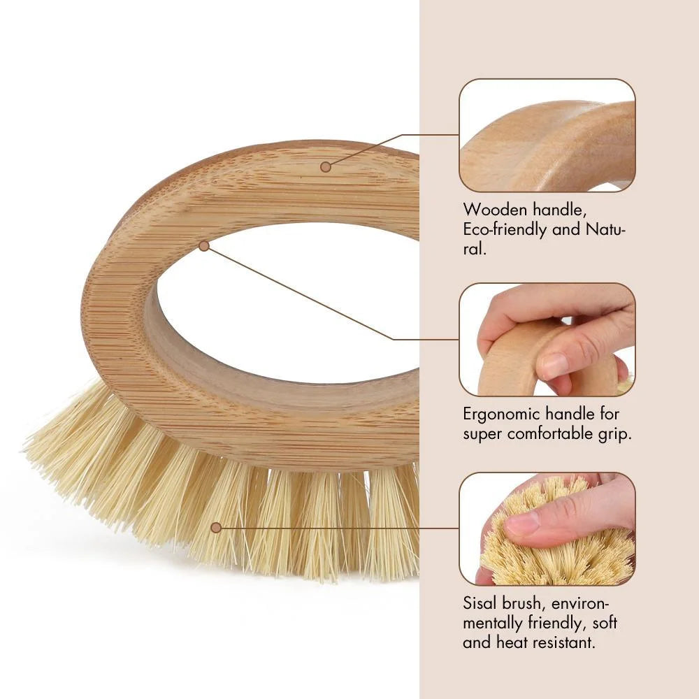 Bamboo Veggie Scrubber Brush - Home & Garden > BBQ > BBQ