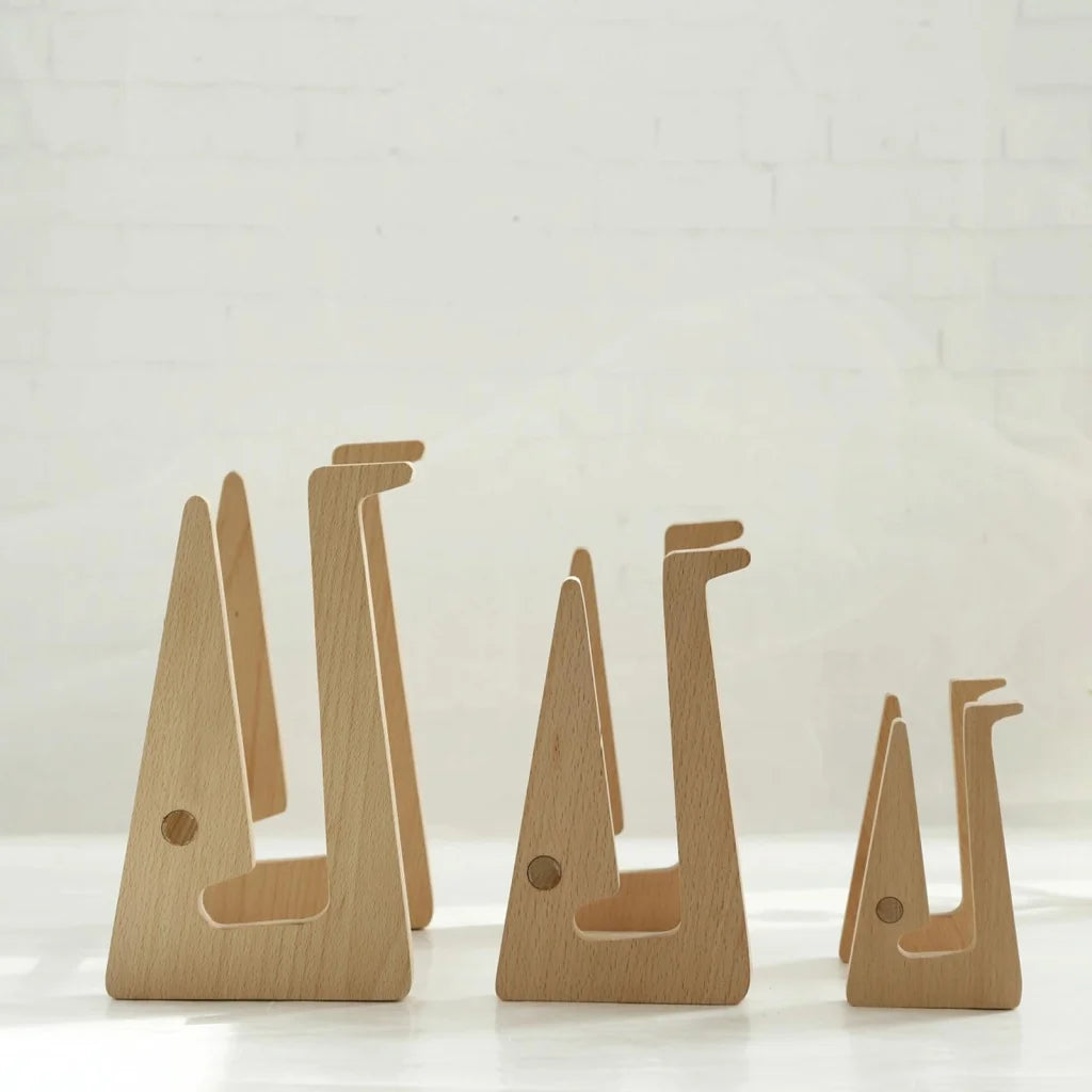 Bamboo Wood Desktop Storage Rack For Computers And Tablets-1964932316853833729