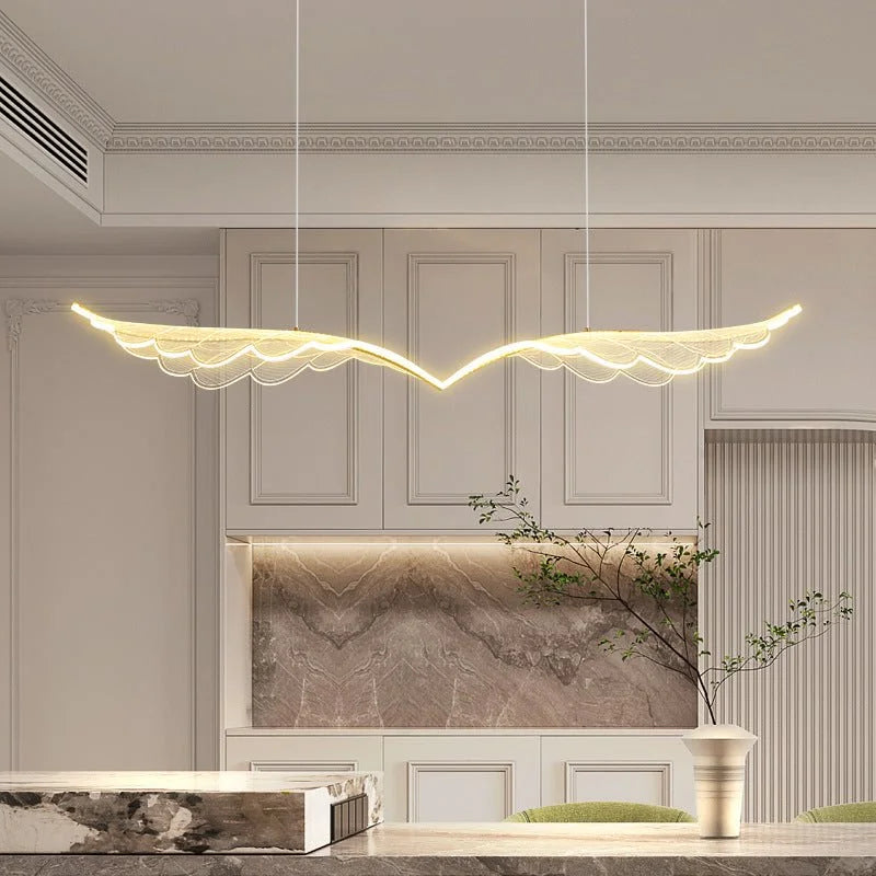 BAMDECOR 150cm Wing-Shaped LED Ceiling Light 3-Color
