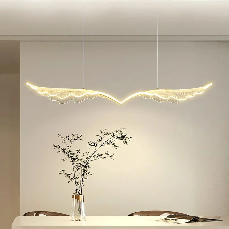 BAMDECOR 150cm Wing-Shaped LED Ceiling Light 3-Color