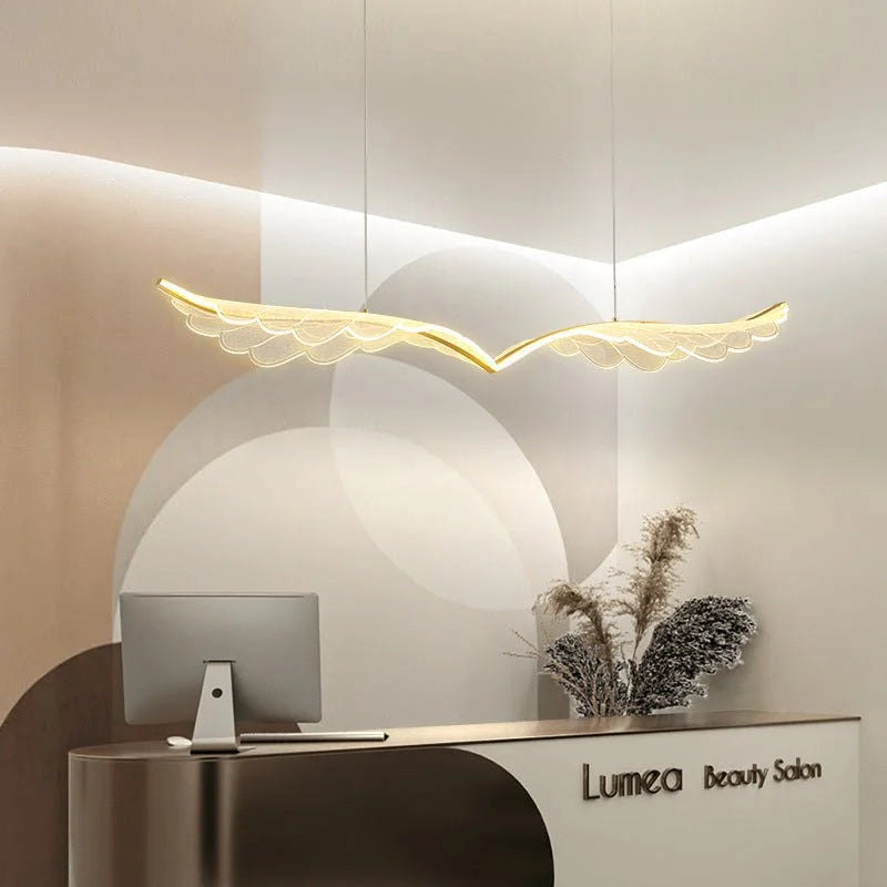 BAMDECOR 150cm Wing-Shaped LED Ceiling Light 3-Color