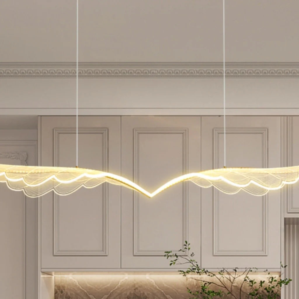 BAMDECOR 150cm Wing-Shaped LED Ceiling Light 3-Color