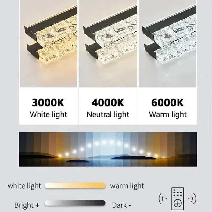 BAMDECOR A188 Nordic Dual Linear Dimmable Acrylic Kitchen