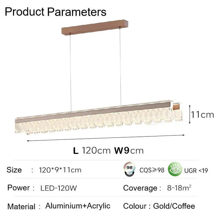 BAMDECOR A188 Nordic Dual Linear Dimmable Acrylic Kitchen