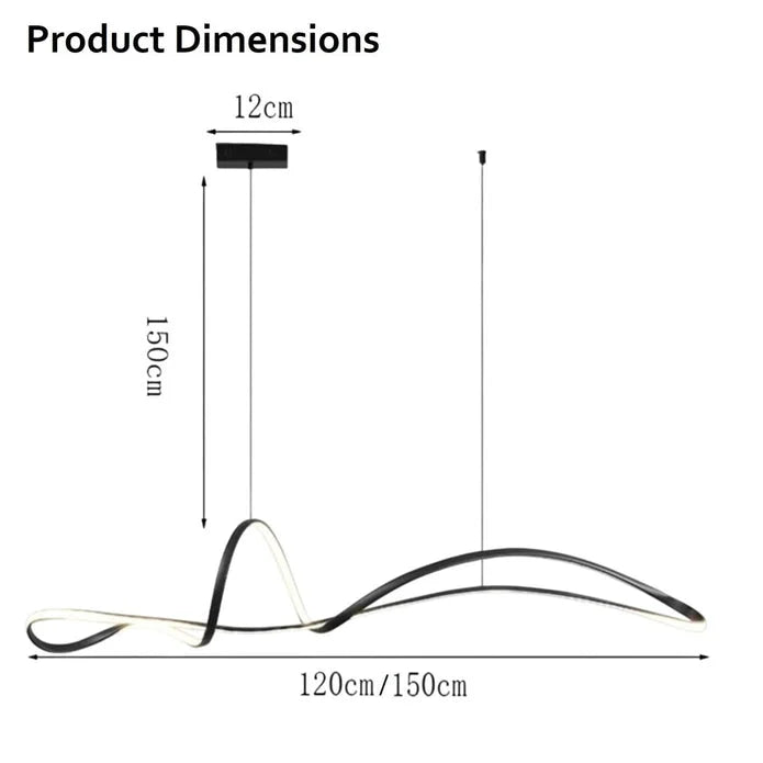 BAMDECOR A210 Modern LED Linear Pendant Lights