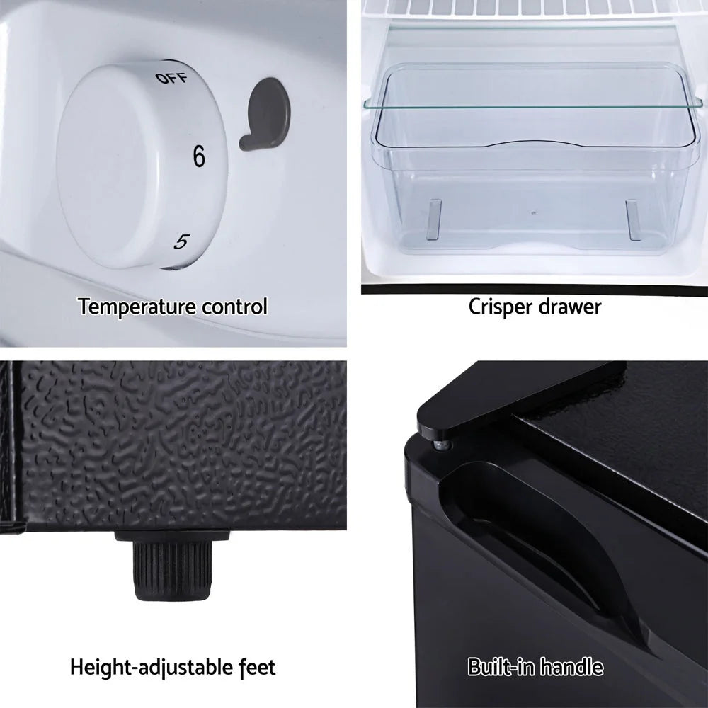 Bar Fridge 110L Black devanti appliances 422