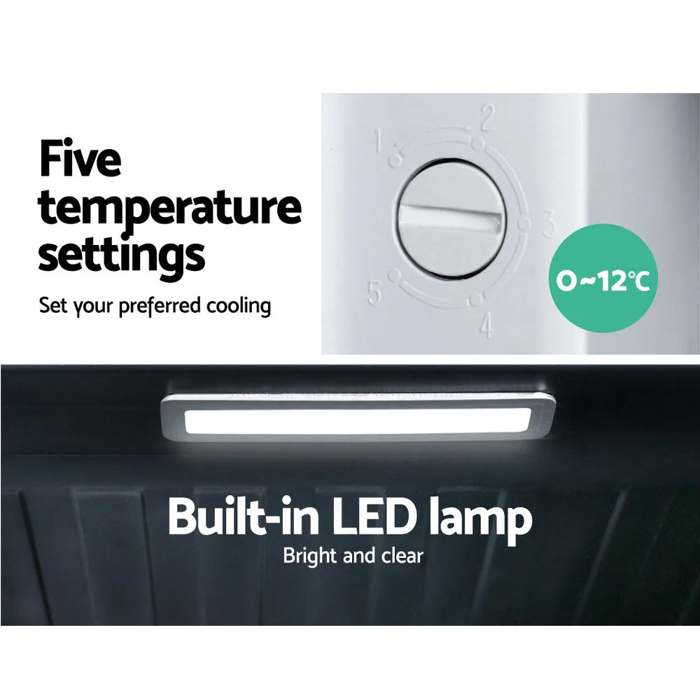 Bar Fridge 70L Glass Door Mini Countertop Freezer Fridges