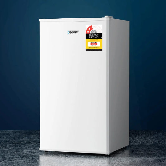 White 95l bar fridge mini with office refrigerator cooler freezer