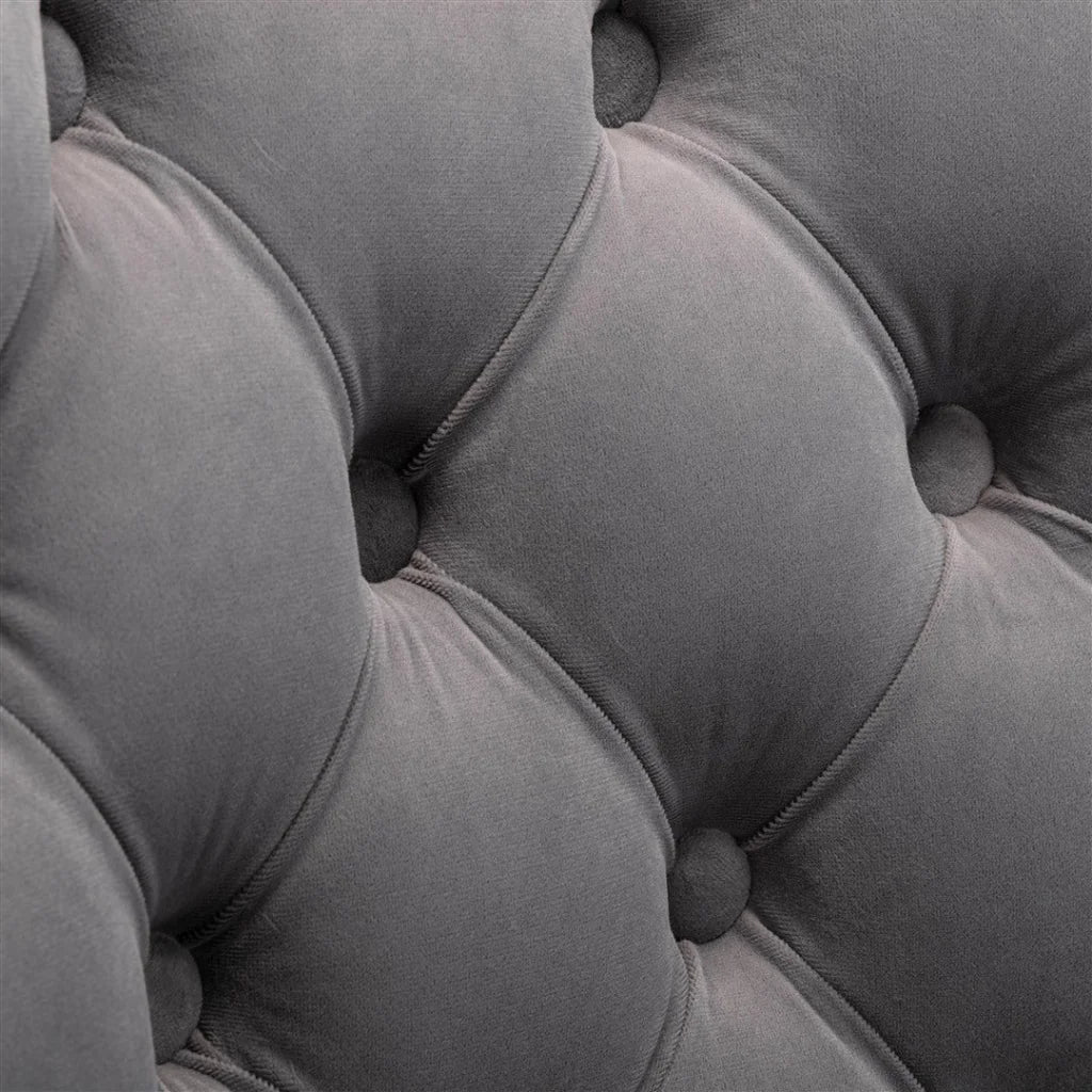 Bar Stool 4x Height Adjustable Swivel Velvet Nailhead