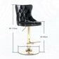 Bar Stool 4x Height Adjustable Swivel Velvet Studs Footrest