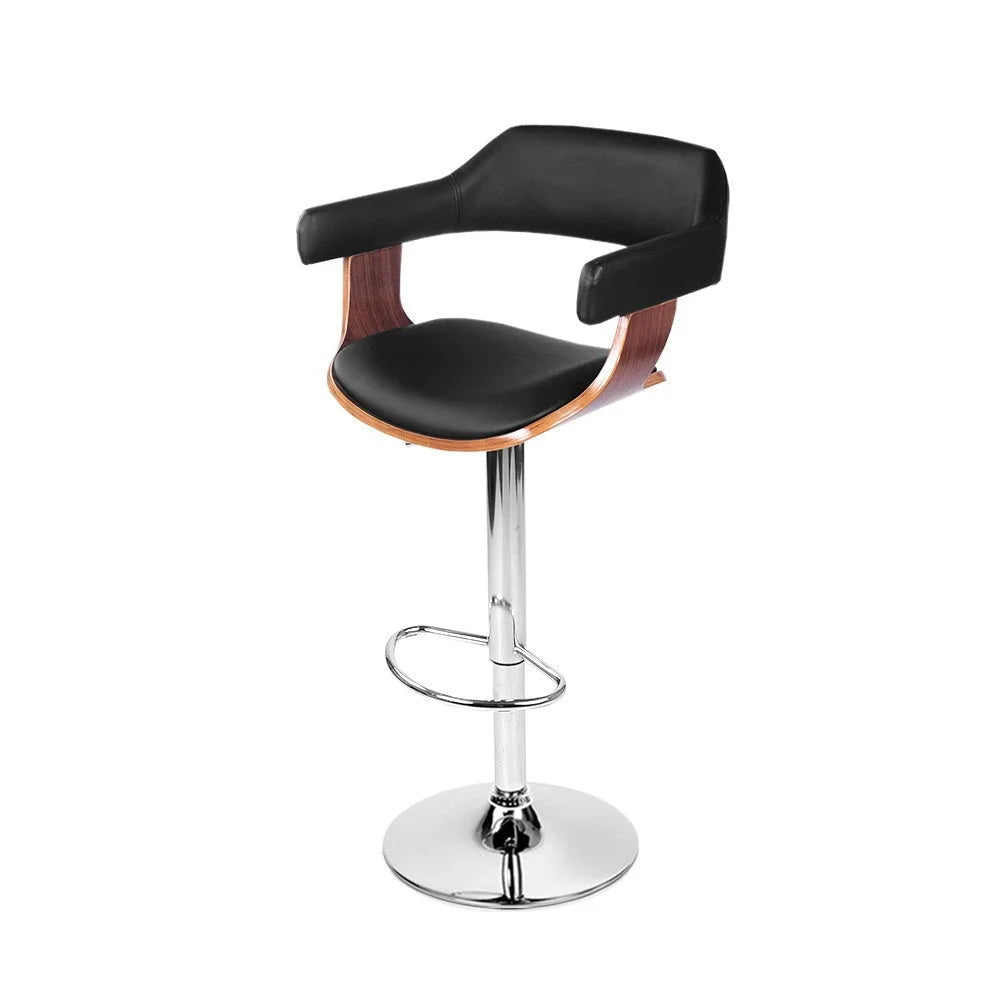 Bar Stool Wooden - Black and Wood - Bar Stools & Chairs