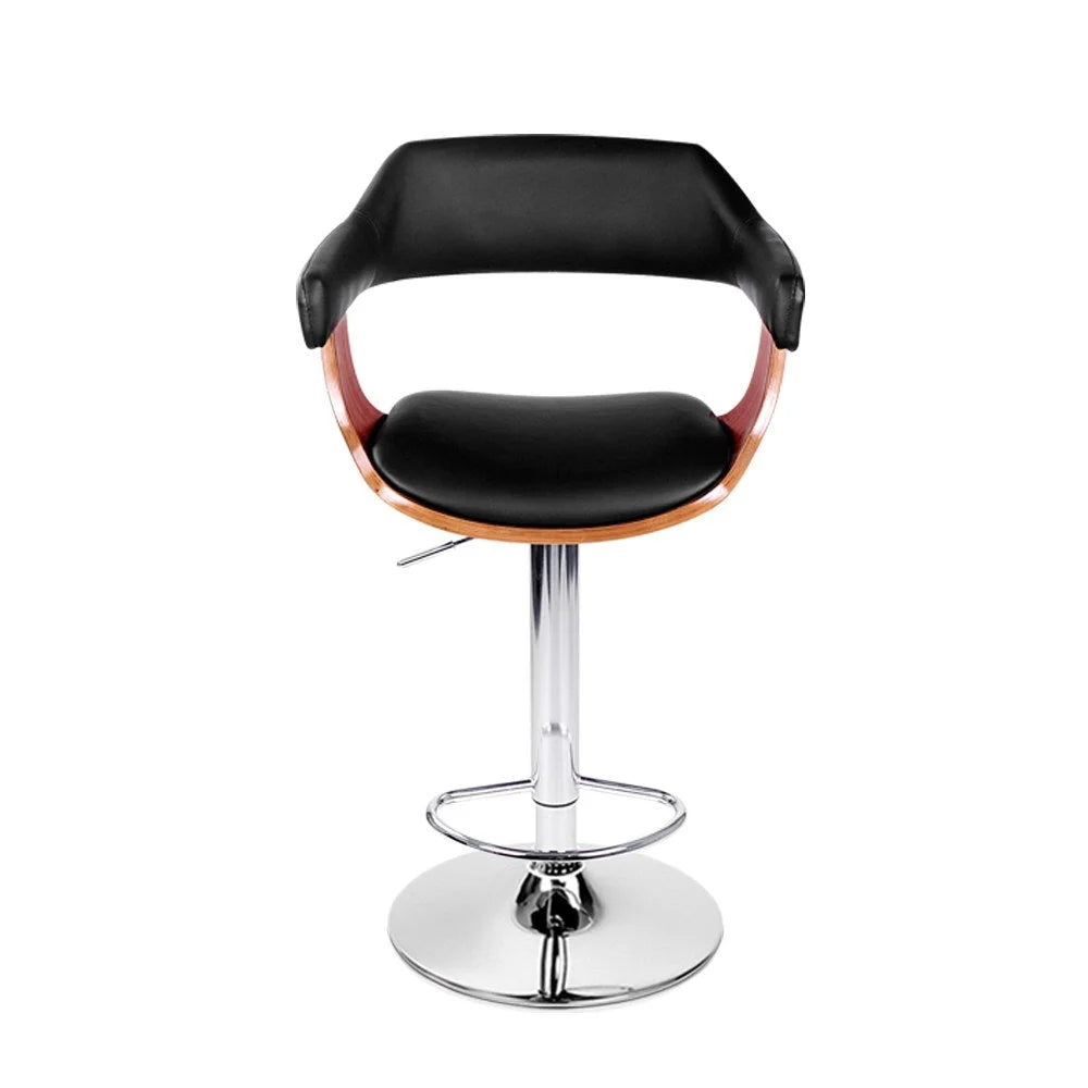 Bar Stool Wooden - Black and Wood - Bar Stools & Chairs