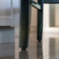 Bar Stools 4x Velvet Upholstered Button Tufted Wood Legs