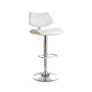 White leather dining chairs