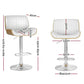 Bar Stools Set of 2 Adjustable Leather Chairs