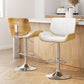 Leather bar table and stools set