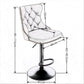 Bar Stools Set of 2 Height Adjustable Swivel Velvet