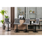 Bar Stools Set of 2 Height Adjustable Swivel Velvet