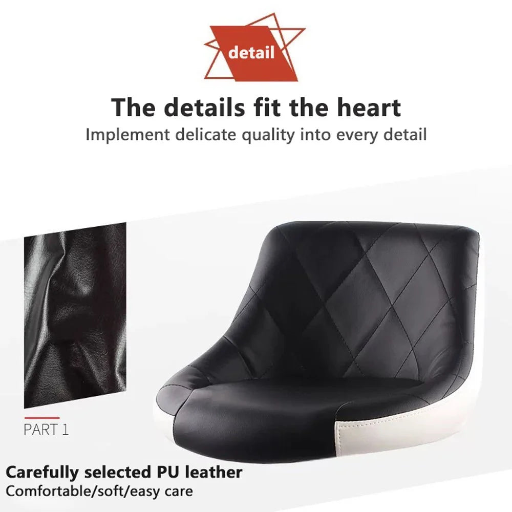 Bar Stools Set of 2 Kitchen Swivel Leather Barstools Gas