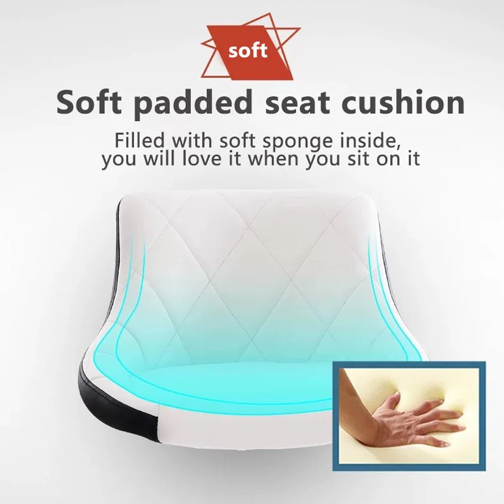 Bar Stools Set of 2 Kitchen Swivel Leather Barstools Gas