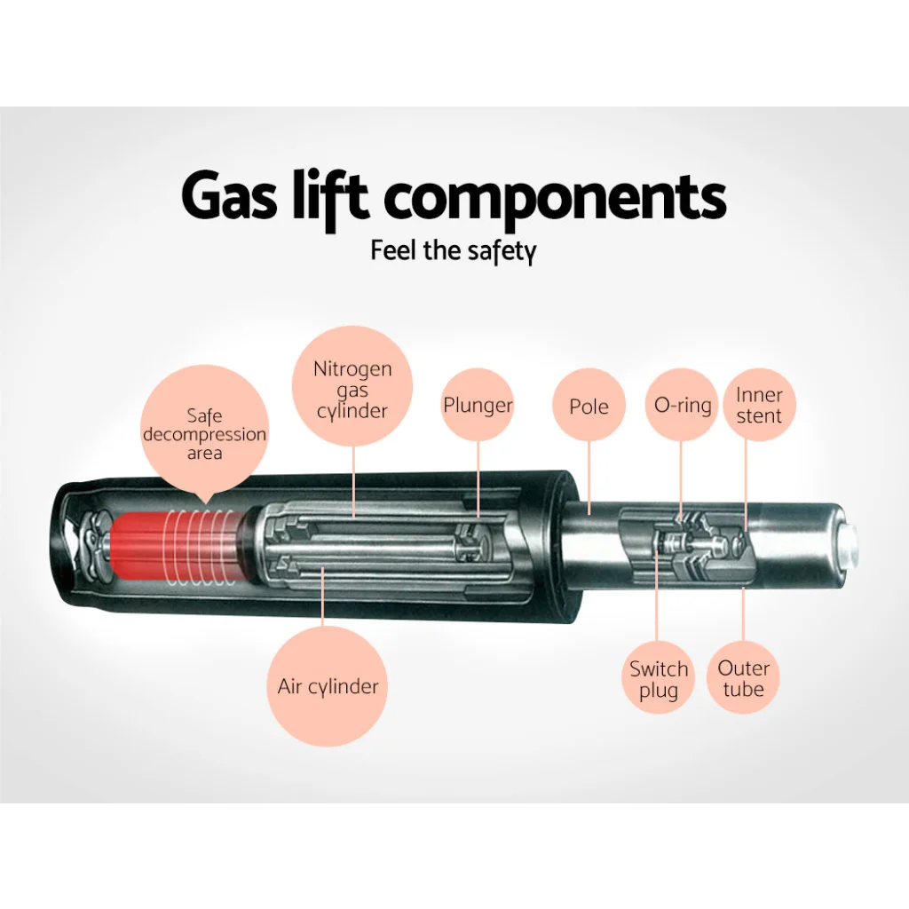 Bar Stools (Set of 2) PU Leather Diamond Style Black - Bar