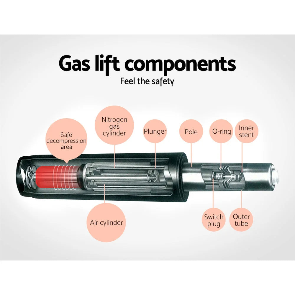 Bar Stools Set of 2 PU Leather Diamond Style - Grey - Bar