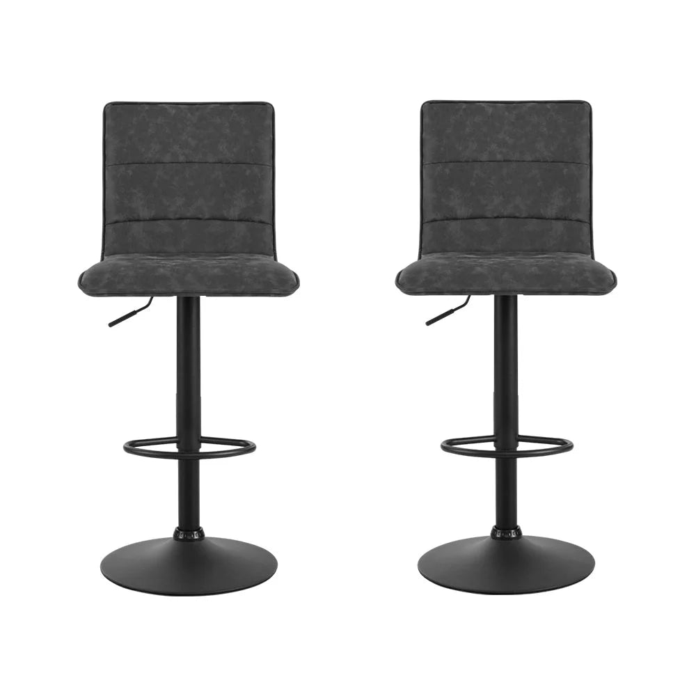 Bar Stools Set of 2 PU