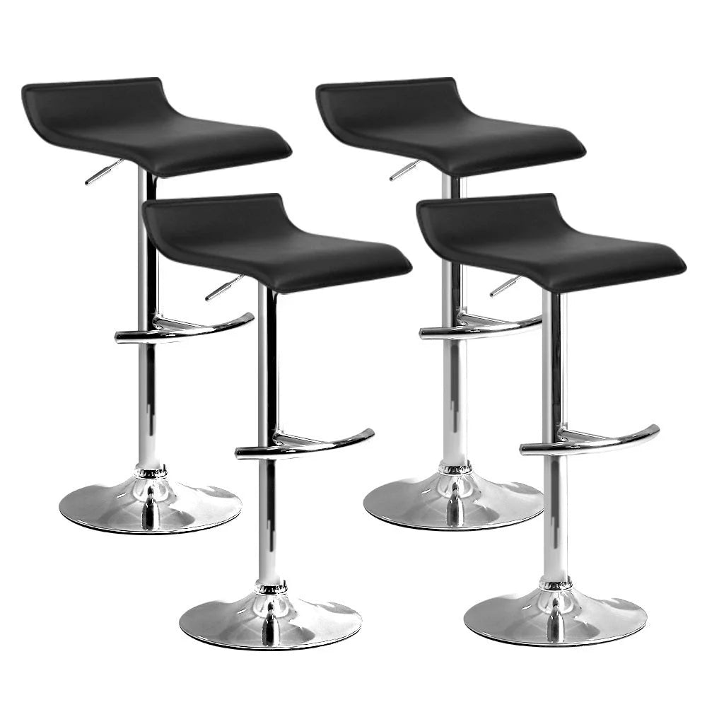 Bar Stools Set of 4 SENA Kitchen Swivel Bar Stool PU
