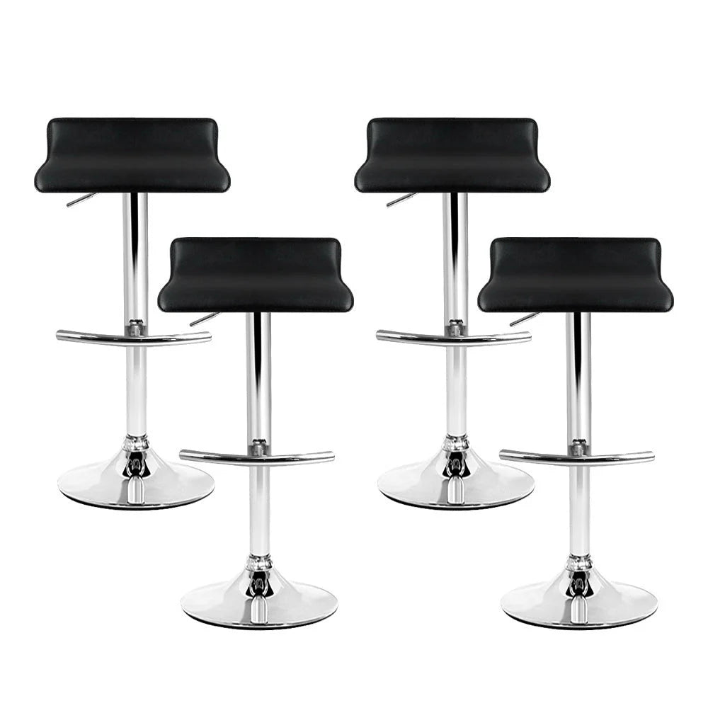 Bar Stools Set of 4 SENA Kitchen Swivel Bar Stool PU