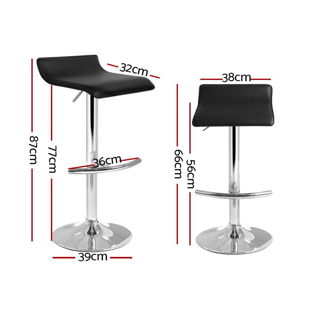 Bar Stools Set of 4 SENA Kitchen Swivel Bar Stool PU