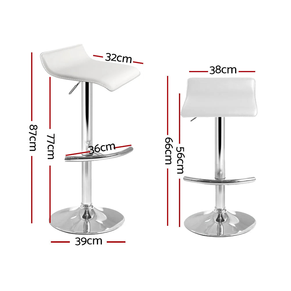 Bar Stools Set of 4 SENA Kitchen Swivel Bar Stool PU