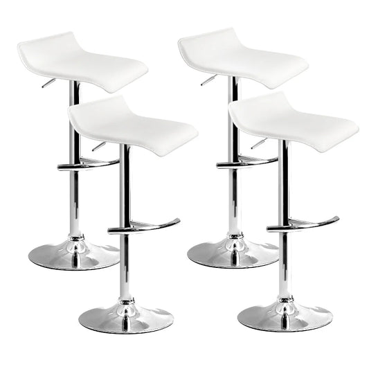 Bar Stools Set of 4 SENA Kitchen Swivel Bar Stool PU