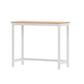 White wood 108cm bar table set with bar table and matching stool seats