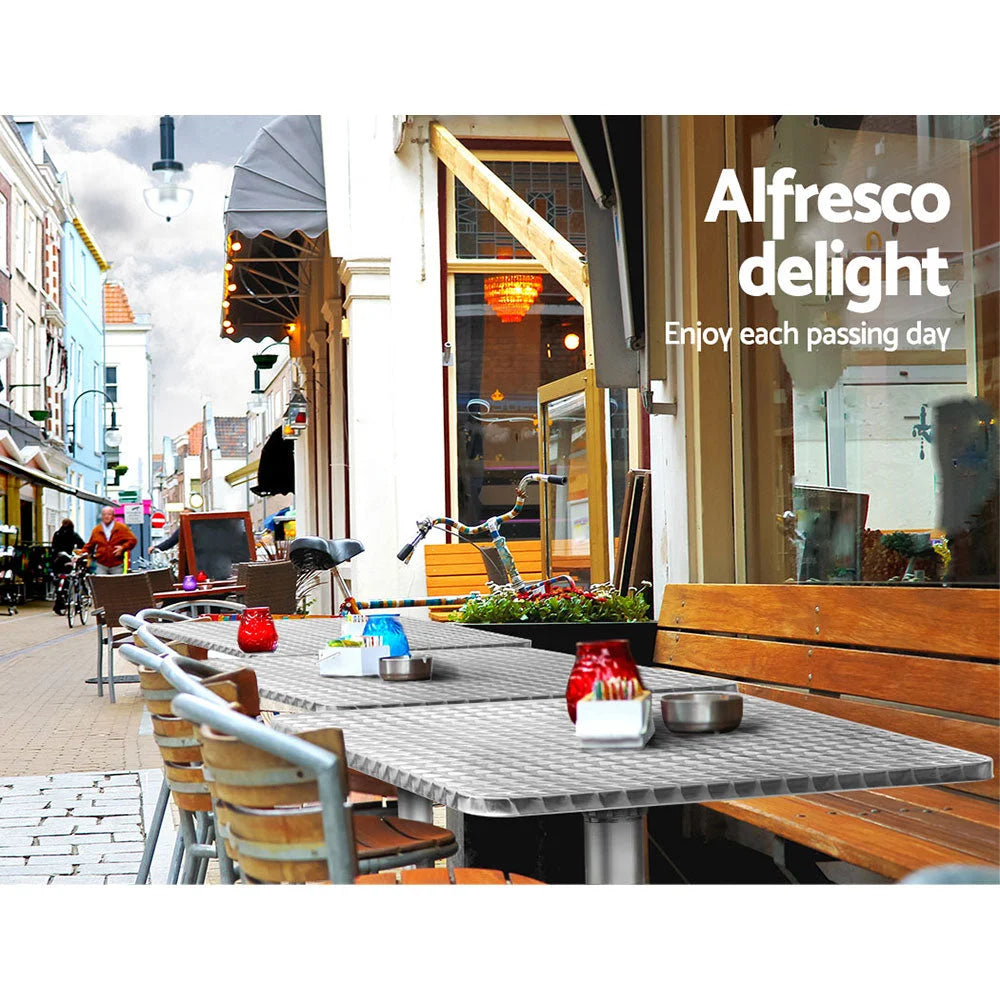 Bar Table Outdoor Furniture Adjustable Aluminium Pub Cafe