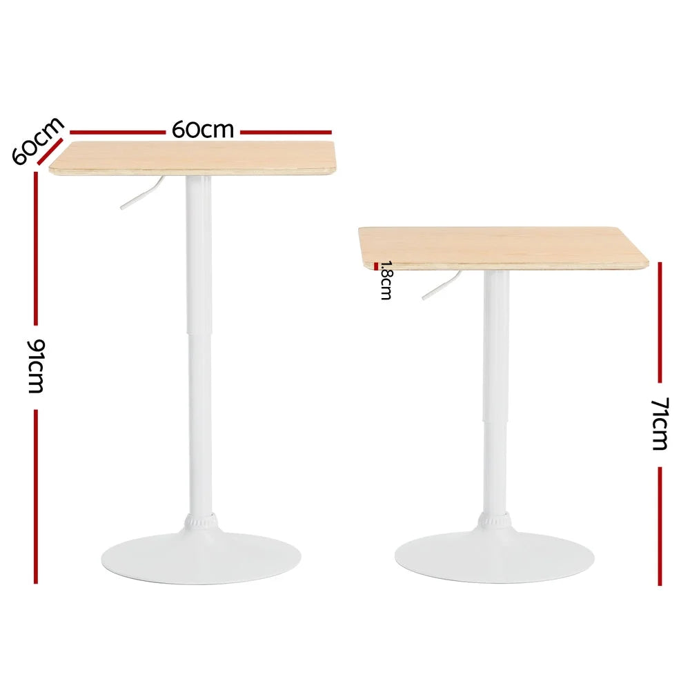 60cm bar table set with tall table and two stools