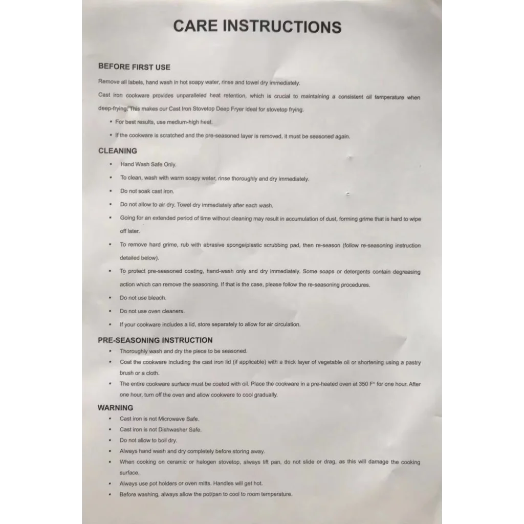 Barbecue Cast Iron Fry Grill Pan 26cm Pre-Seasoned Oven