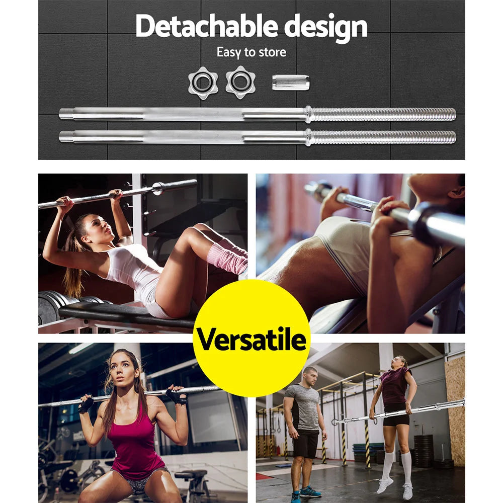 Barbell Bar 5.5FT Steel Weight Press Gym Fitness Home