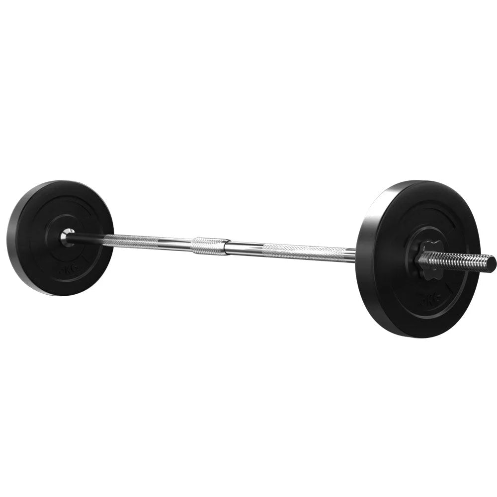 Barbell Weight Set 18KG Plates Bar Bench Press Fitness