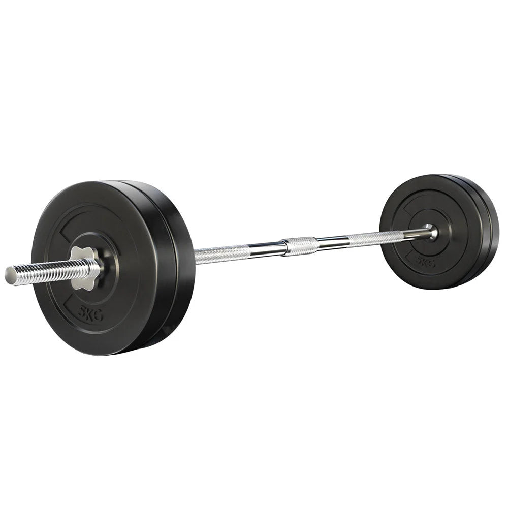 Barbell Weight Set 28KG Plates Bar Bench Press Fitness