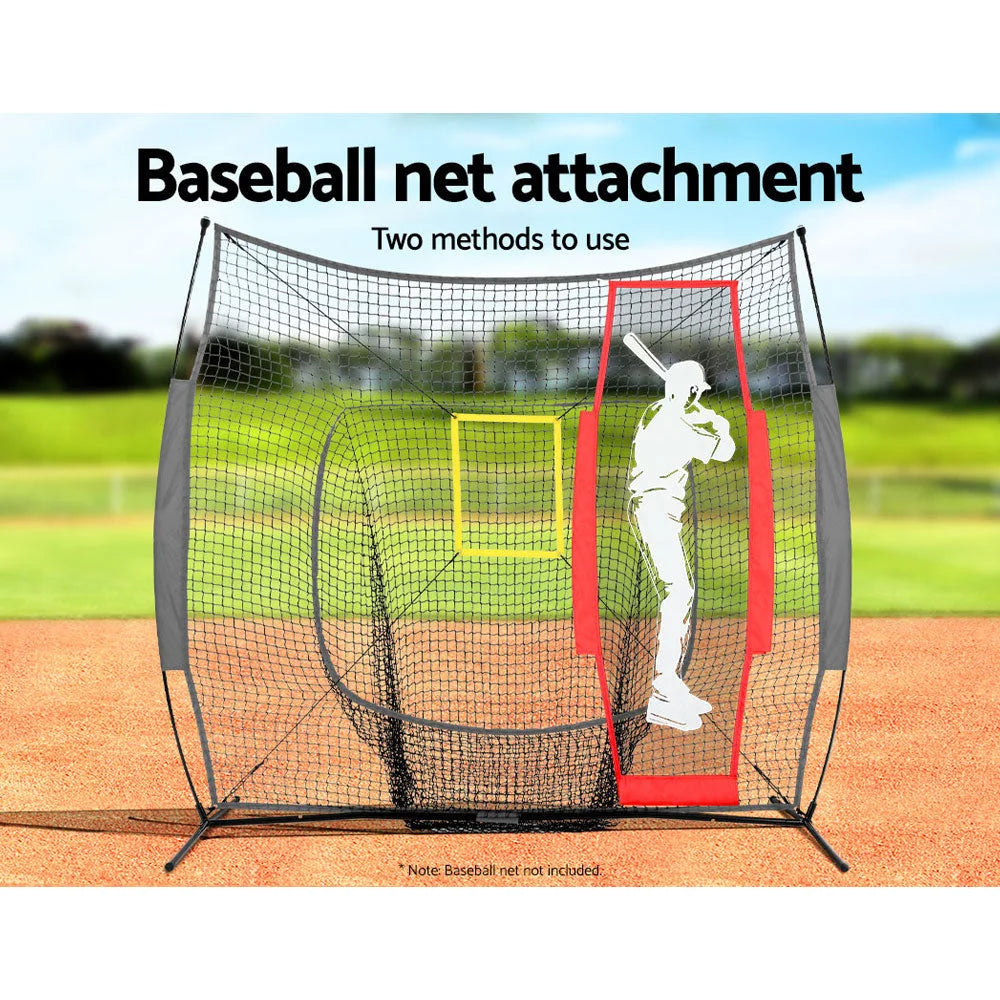 Baseball net pitching with tabletop context and item shape