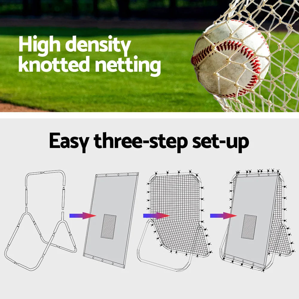Baseball Net Rebound Pitching Kit Target Hitter 2-in-1