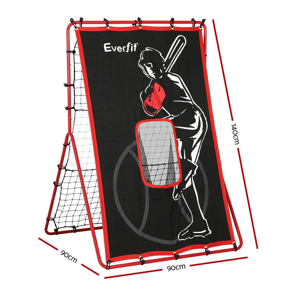 Baseball net rebound with pitching kit target