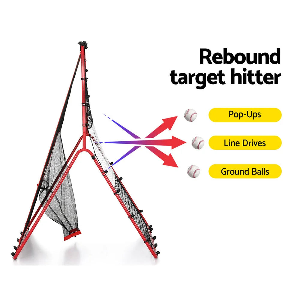 Baseball Net Rebound Pitching Kit Target Hitter 2-in-1