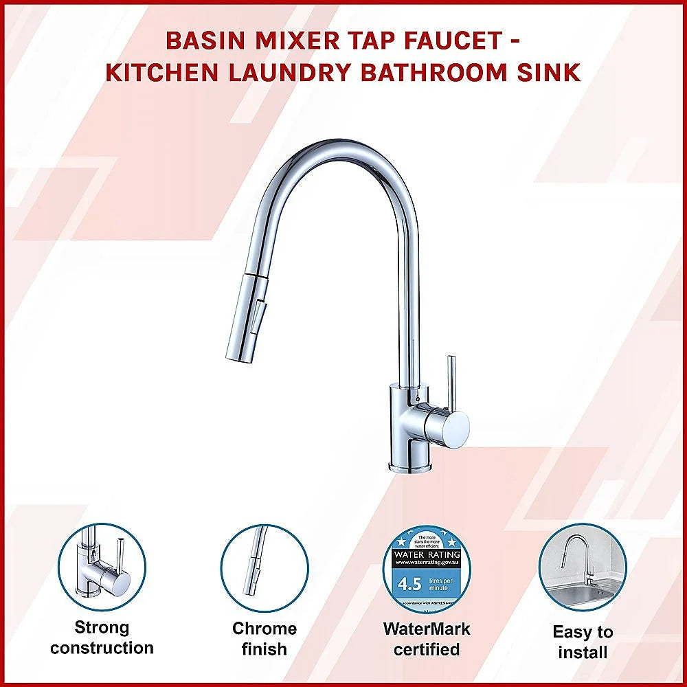 Basin Mixer Tap Faucet - Kitchen Laundry Bathroom Sink