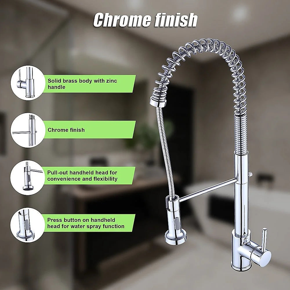 Basin Mixer Tap Faucet with Extendable Spout - Kitchen