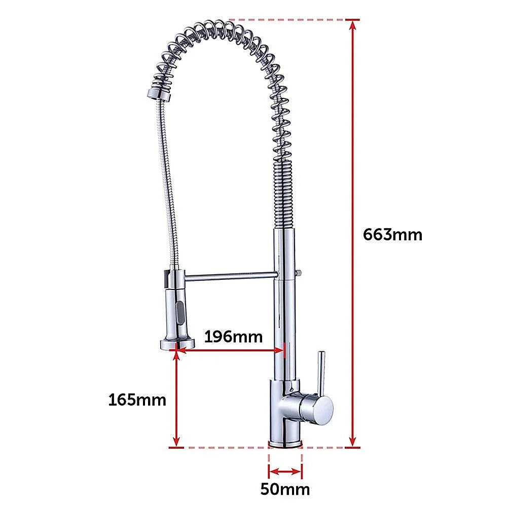 Basin Mixer Tap Faucet with Extendable Spout - Kitchen