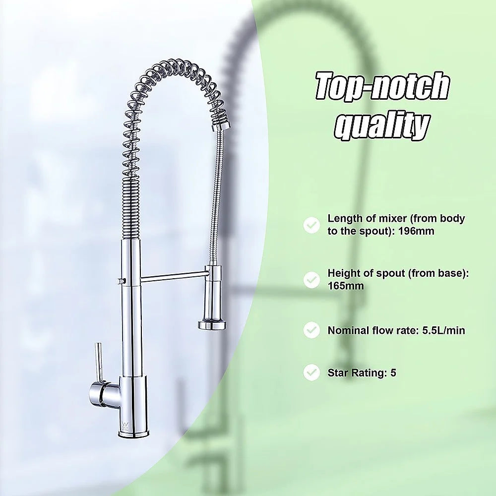 Basin Mixer Tap Faucet with Extendable Spout - Kitchen