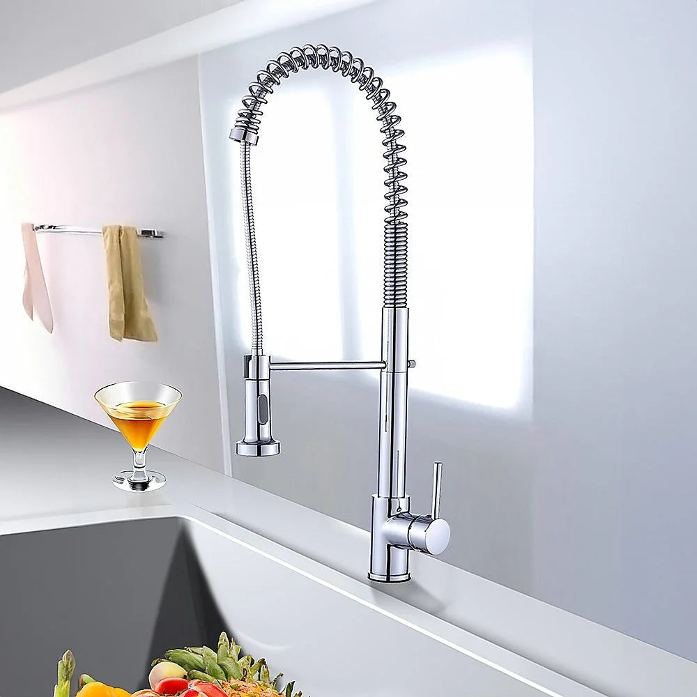 Basin Mixer Tap Faucet with Extendable Spout - Kitchen