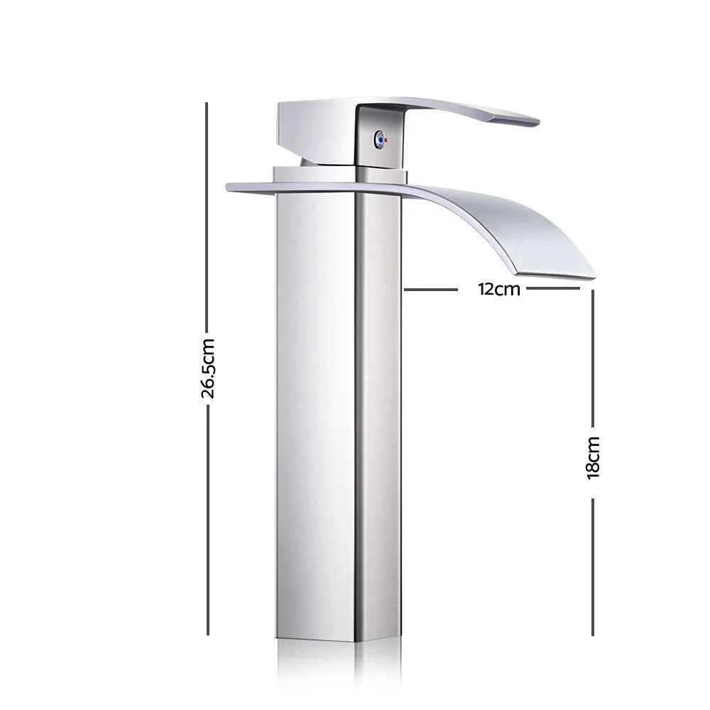 Basin Mixer Tap Silver - Cefito