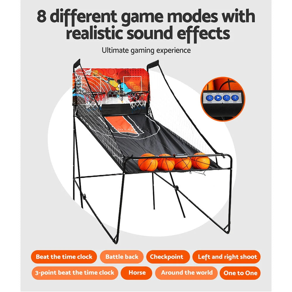Basketball Arcade Game Electronic Scorer 8 Games Double
